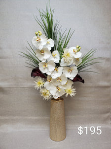 Tall Pearl Floral Arrangement